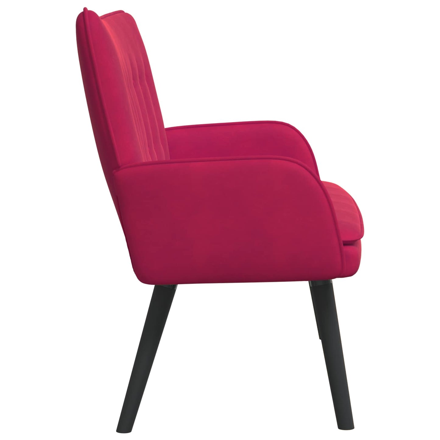 Twee Persoons Sofa Wijnrood 115 x 61 x 87 cm Fluweel