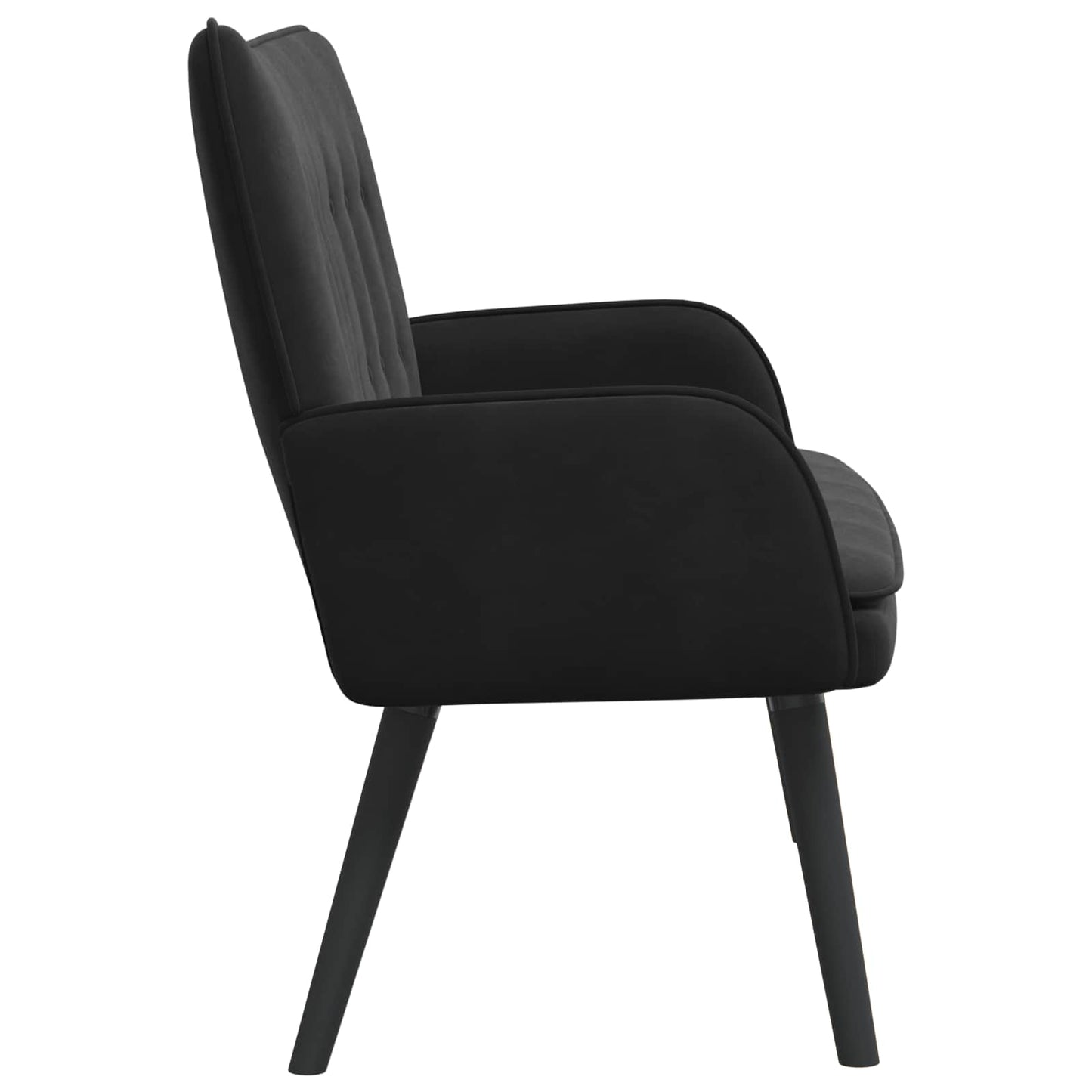 Twee Persoons Sofa Zwart 115 x 61 x 87 cm Fluweel