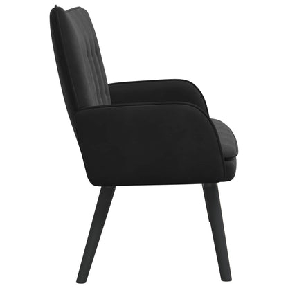 Twee Persoons Sofa Zwart 115 x 61 x 87 cm Fluweel