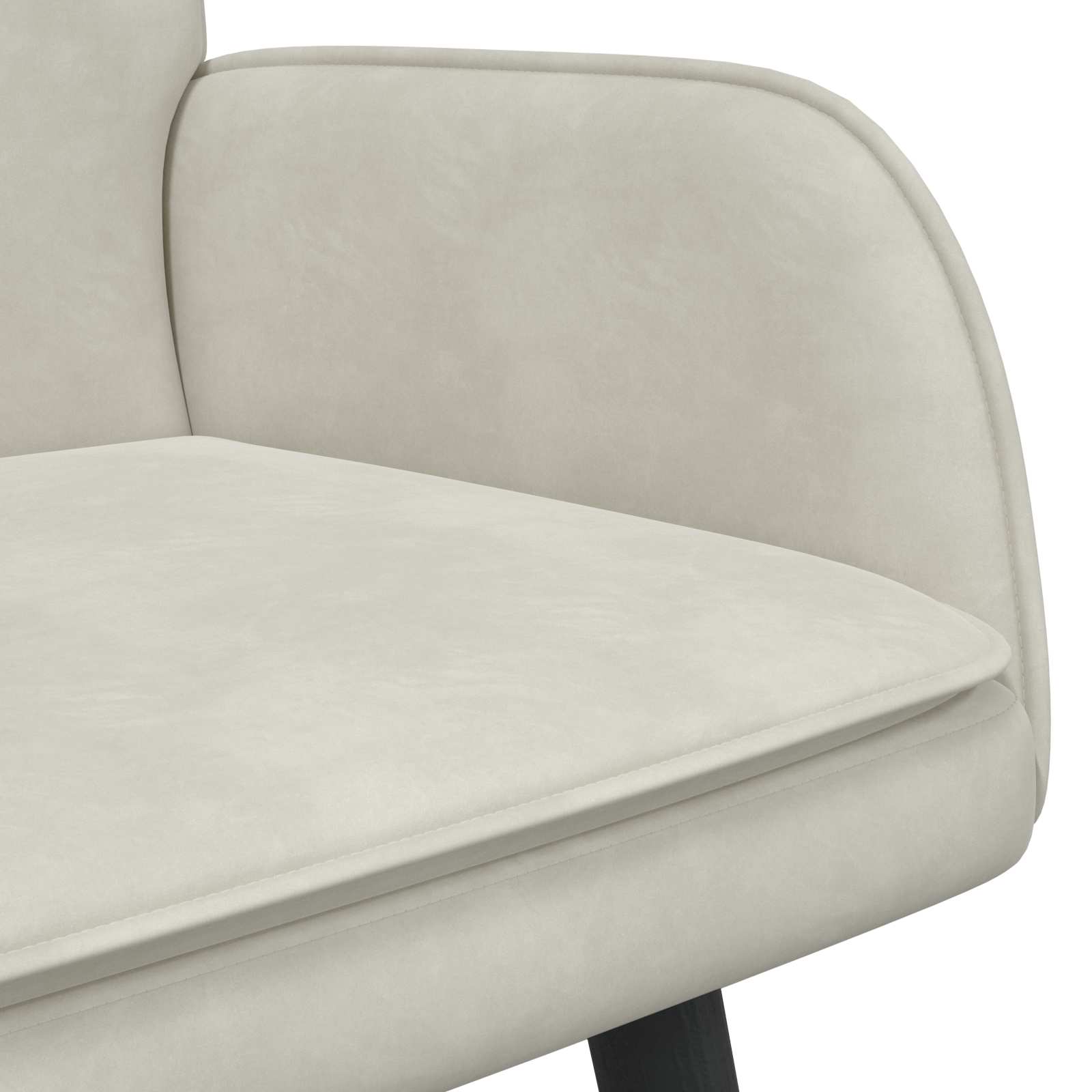 Twee Persoons Sofa Crème 115 x 61 x 87 cm Fluweel