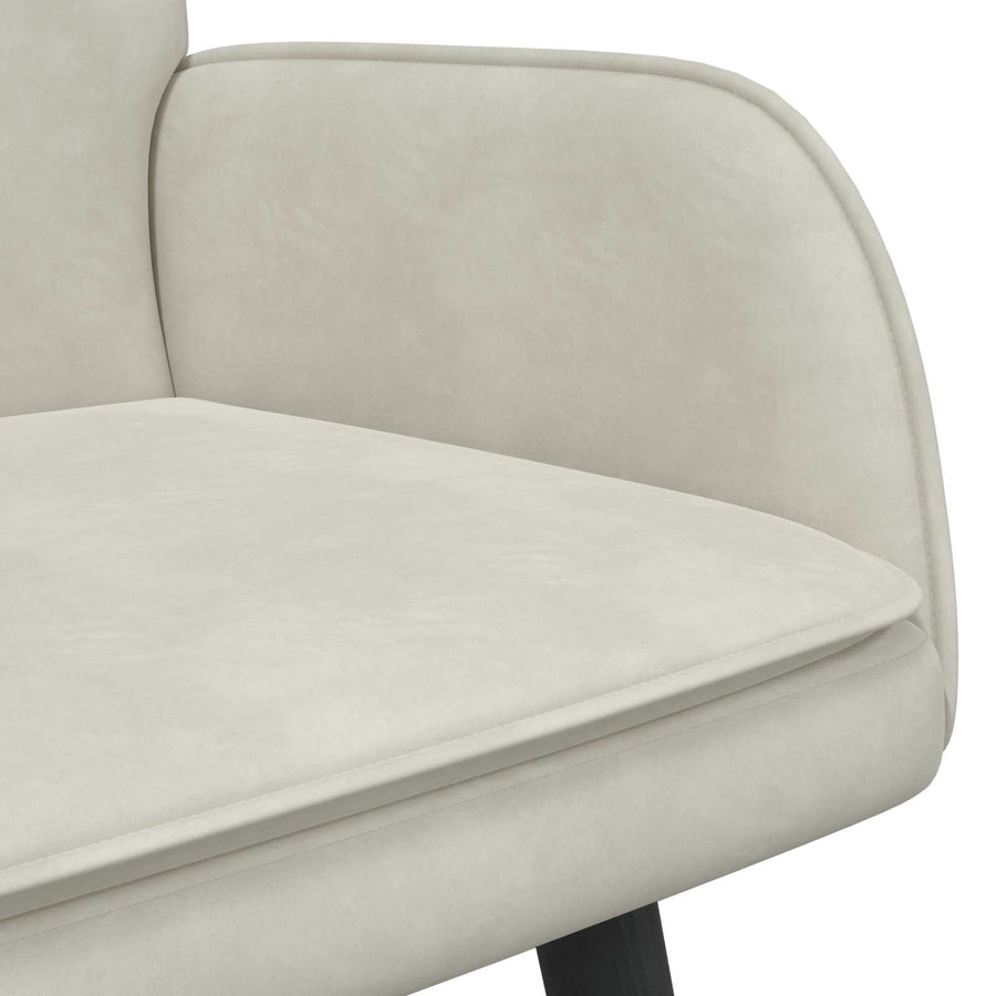 Twee Persoons Sofa Crème 115 x 61 x 87 cm Fluweel