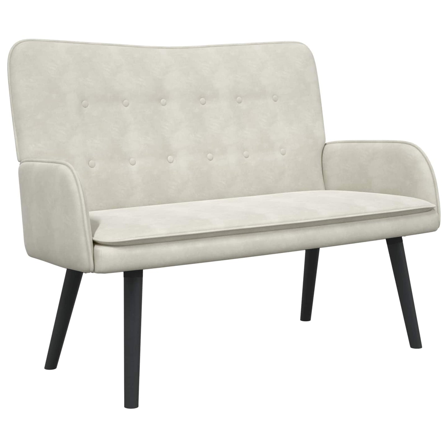 Twee Persoons Sofa Crème 115 x 61 x 87 cm Fluweel