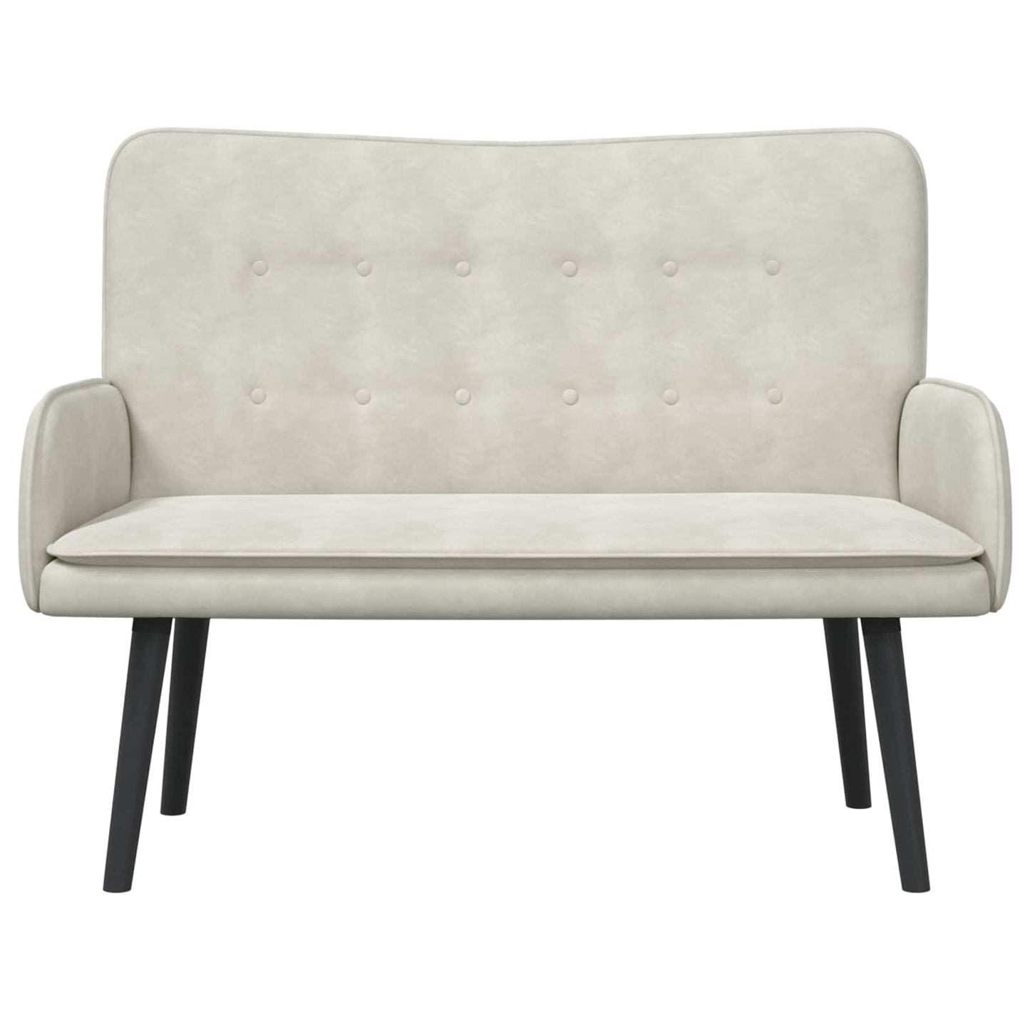 Twee Persoons Sofa Crème 115 x 61 x 87 cm Fluweel