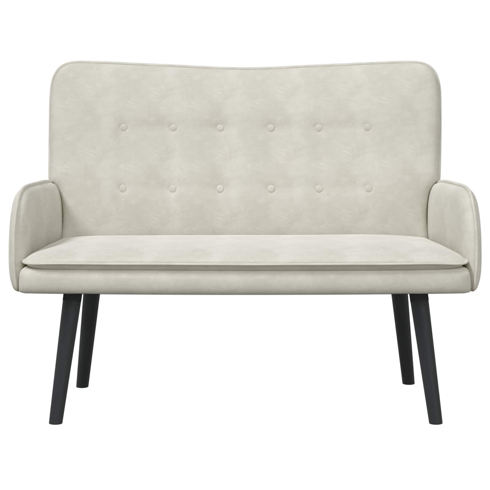 Twee Persoons Sofa Crème 115 x 61 x 87 cm Fluweel