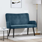Two-Seater Sofa Blue 115 x 61 x 87 cm Velvet