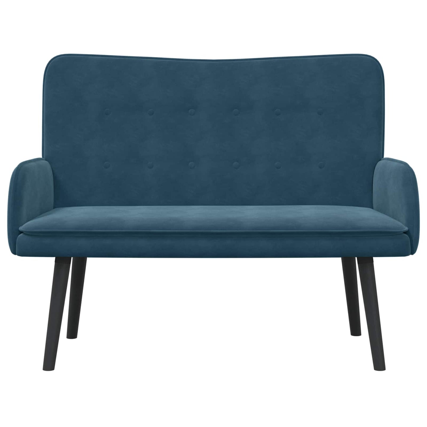 Twee Persoons Sofa Blauw 115 x 61 x 87 cm Fluweel