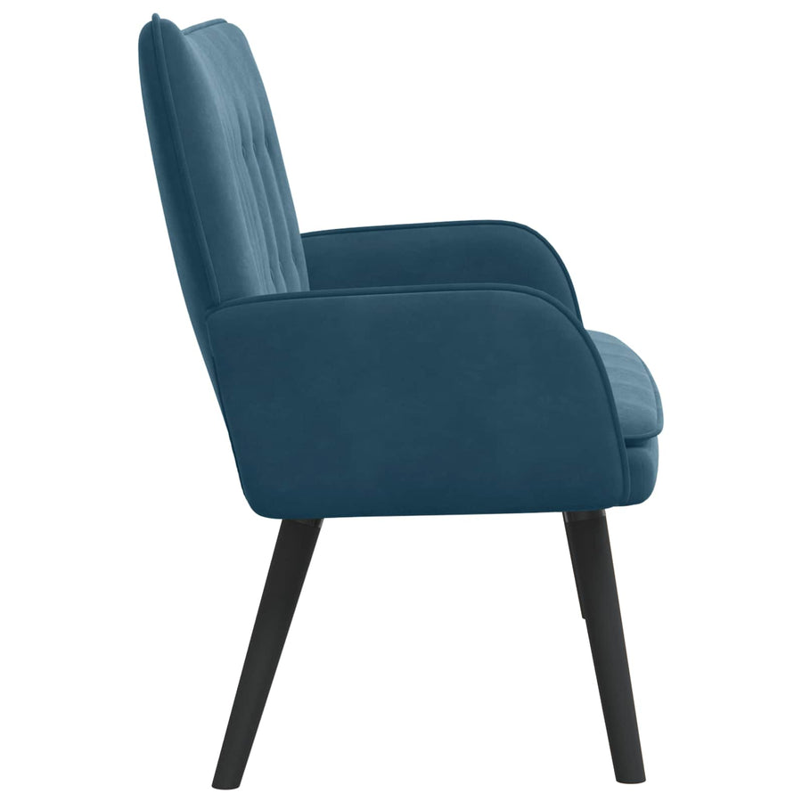 Twee Persoons Sofa Blauw 115 x 61 x 87 cm Fluweel