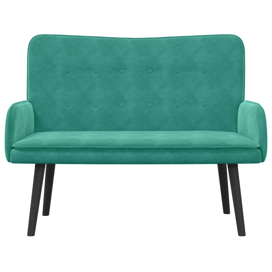Twee Persoons Sofa Turquoise 115 x 61 x 87 cm Fluweel