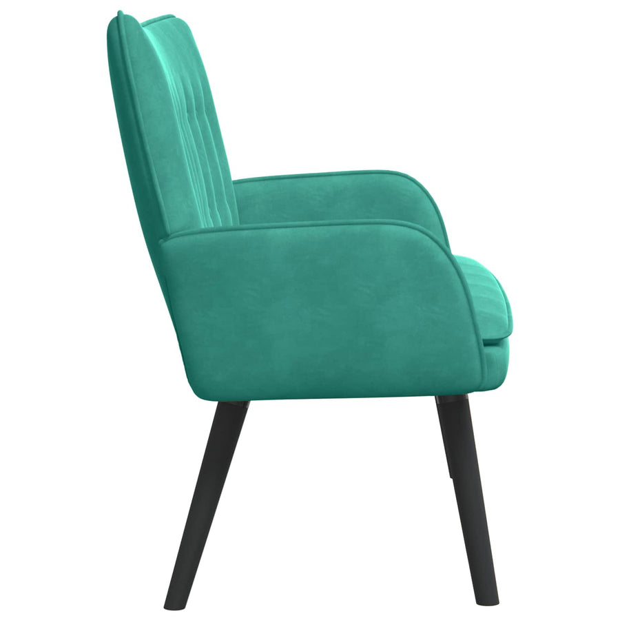 Twee Persoons Sofa Turquoise 115 x 61 x 87 cm Fluweel