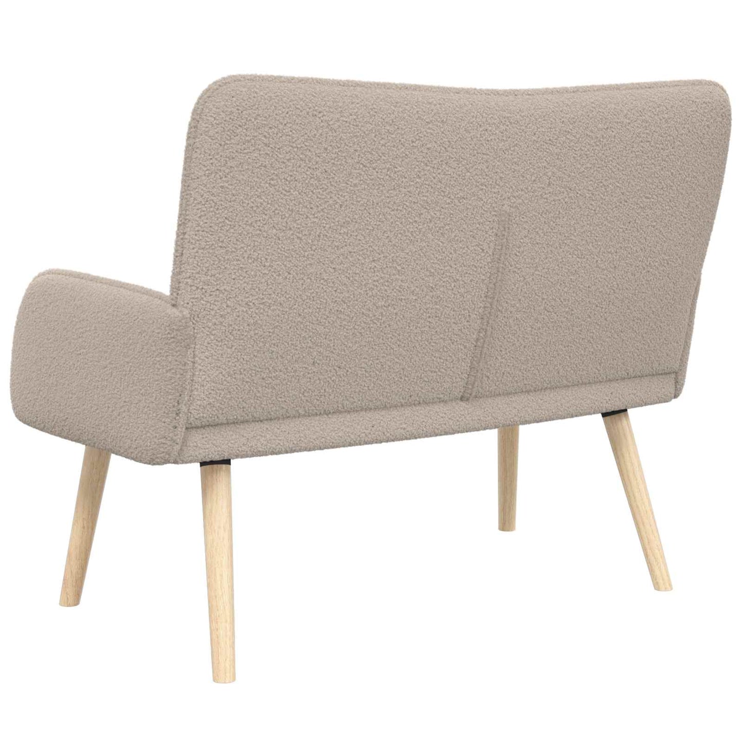 2-Zits Sofa Lichtgrijs 115 x 61 x 87 cm Bouclé