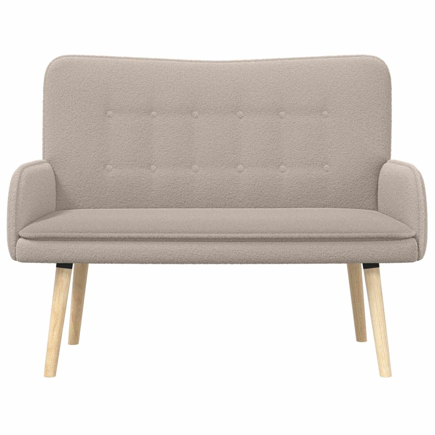 2-Zits Sofa Lichtgrijs 115 x 61 x 87 cm Bouclé