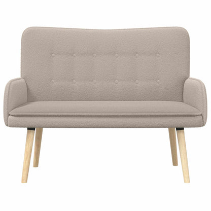 2-Zits Sofa Lichtgrijs 115 x 61 x 87 cm Bouclé