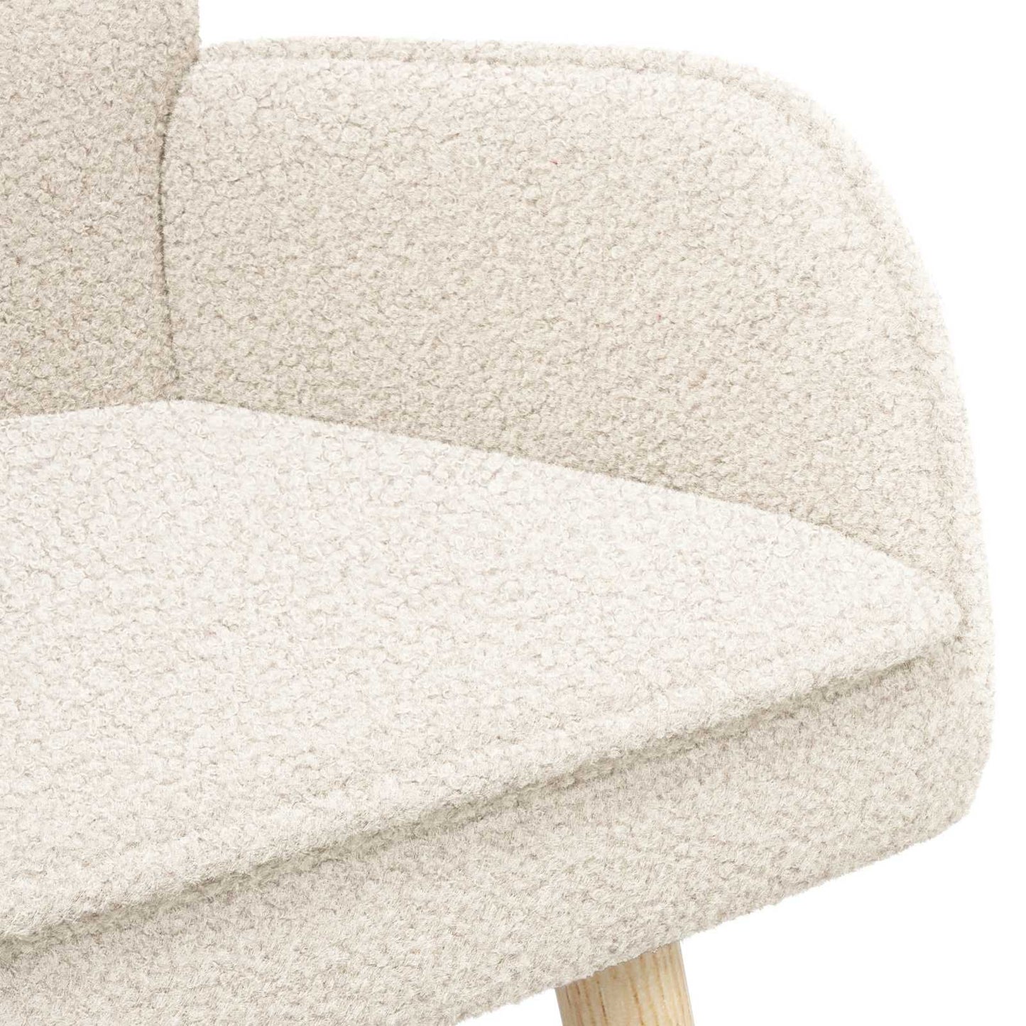 2-Zits Sofa Crèmekleurig 115 x 61 x 87 cm Bouclé
