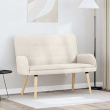 2-Zits Sofa Crèmekleurig 115 x 61 x 87 cm Bouclé