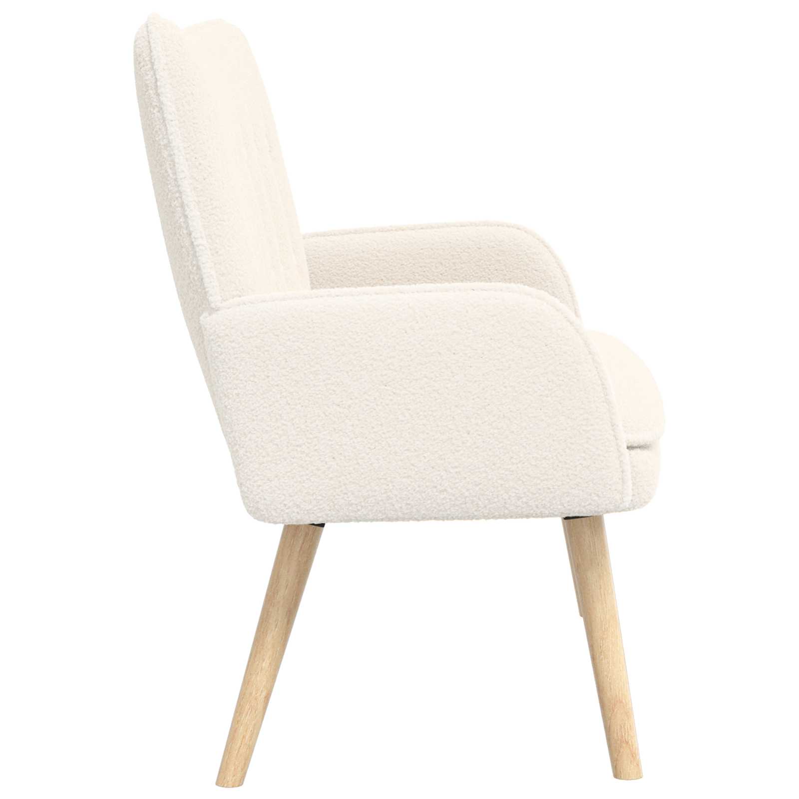 2-Zits Sofa Crèmekleurig 115 x 61 x 87 cm Bouclé