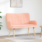 2-zits bank roze 115x61x87 cm bouclé