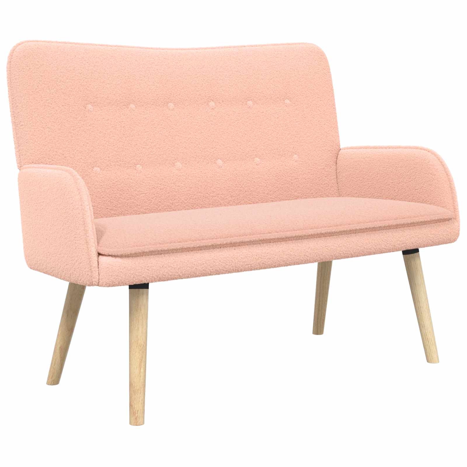 2-Zits Sofa Roze 115 x 61 x 87 cm Bouclé