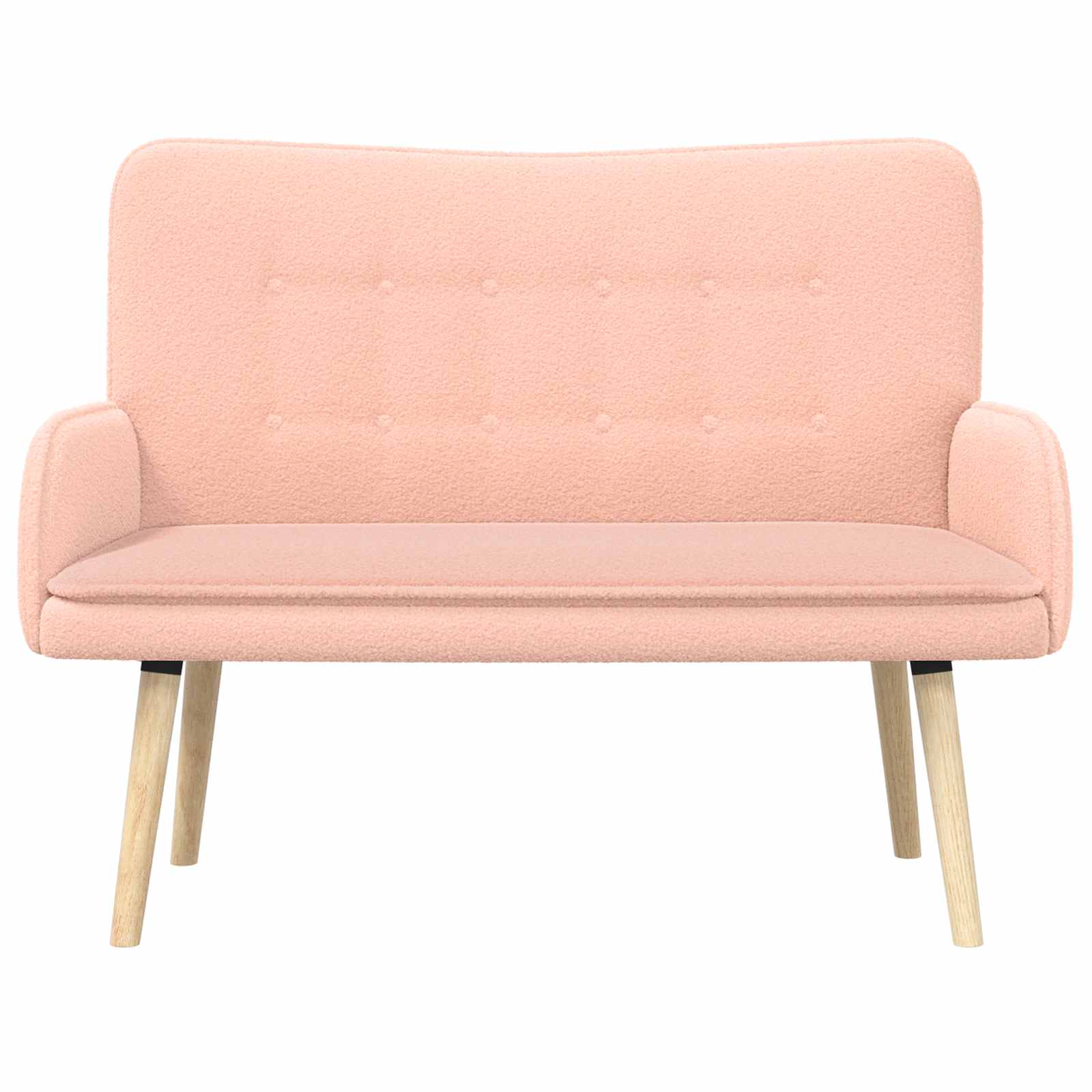 2-Zits Sofa Roze 115 x 61 x 87 cm Bouclé