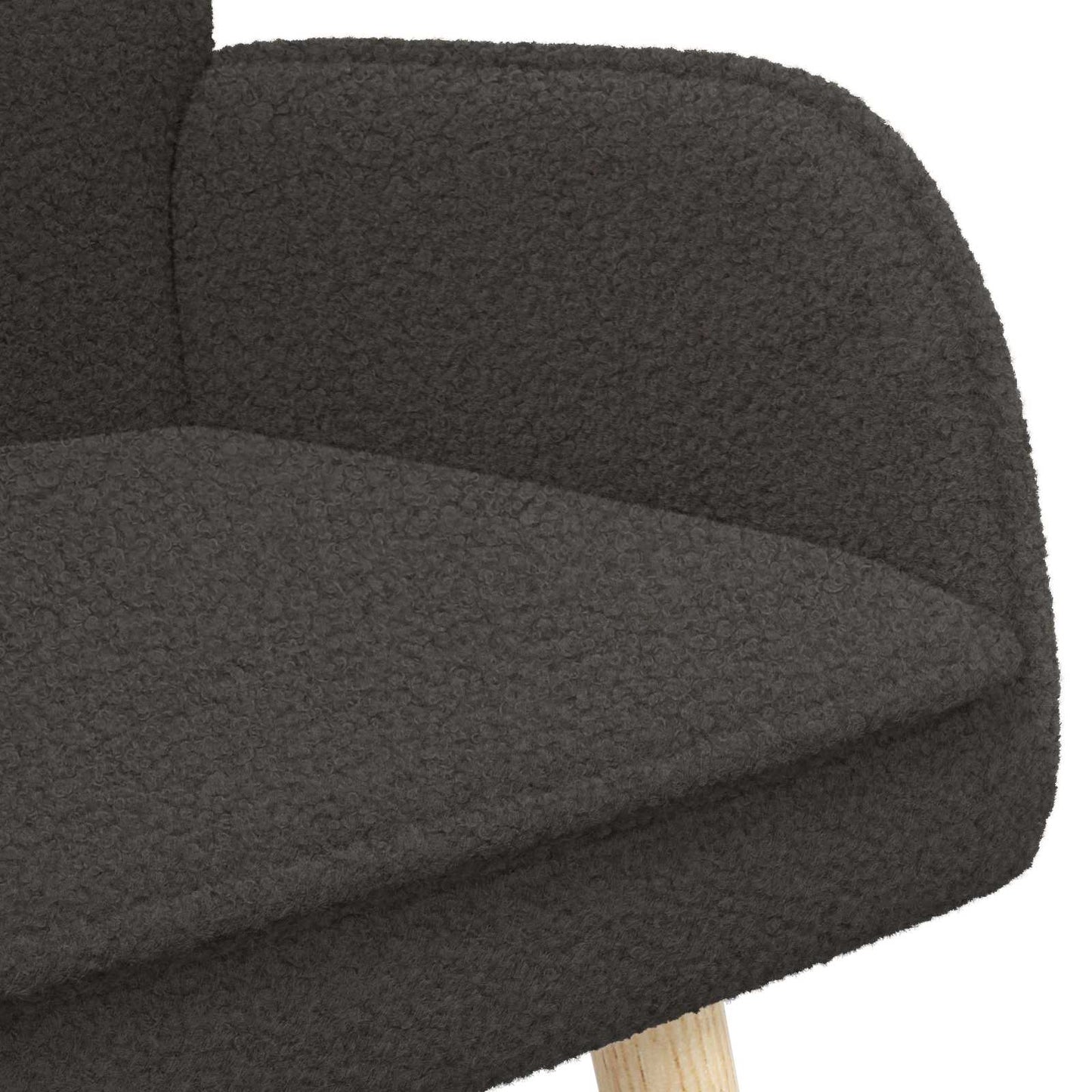 2-Zits Sofa Donkergrijs 115 x 61 x 87 cm Bouclé