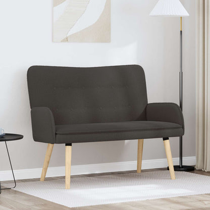 2-Zits Sofa Donkergrijs 115 x 61 x 87 cm Bouclé