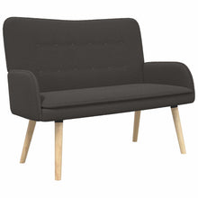 2-Zits Sofa Donkergrijs 115 x 61 x 87 cm Bouclé