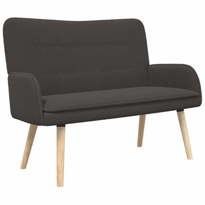2-Zits Sofa Donkergrijs 115 x 61 x 87 cm Bouclé
