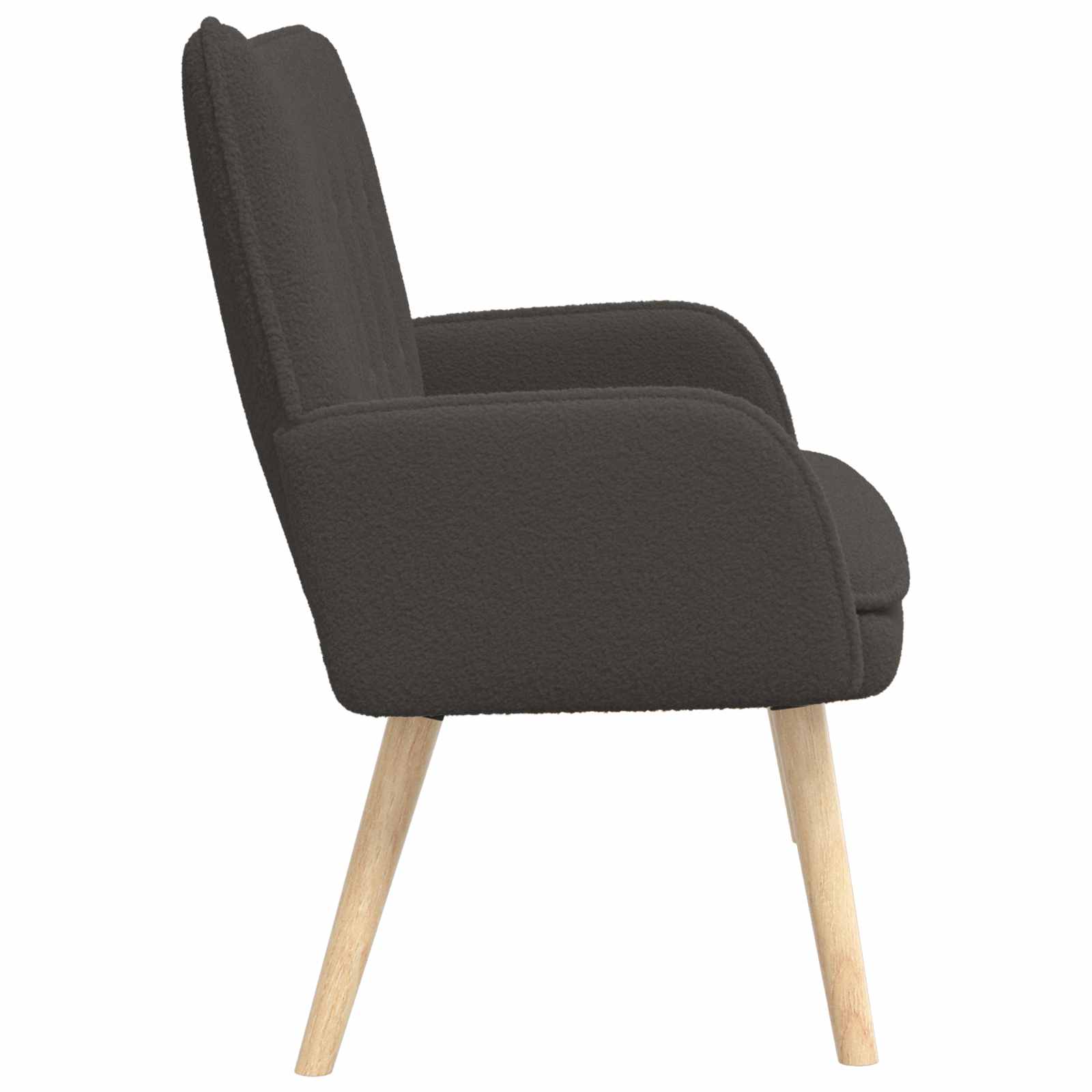 2-Zits Sofa Donkergrijs 115 x 61 x 87 cm Bouclé
