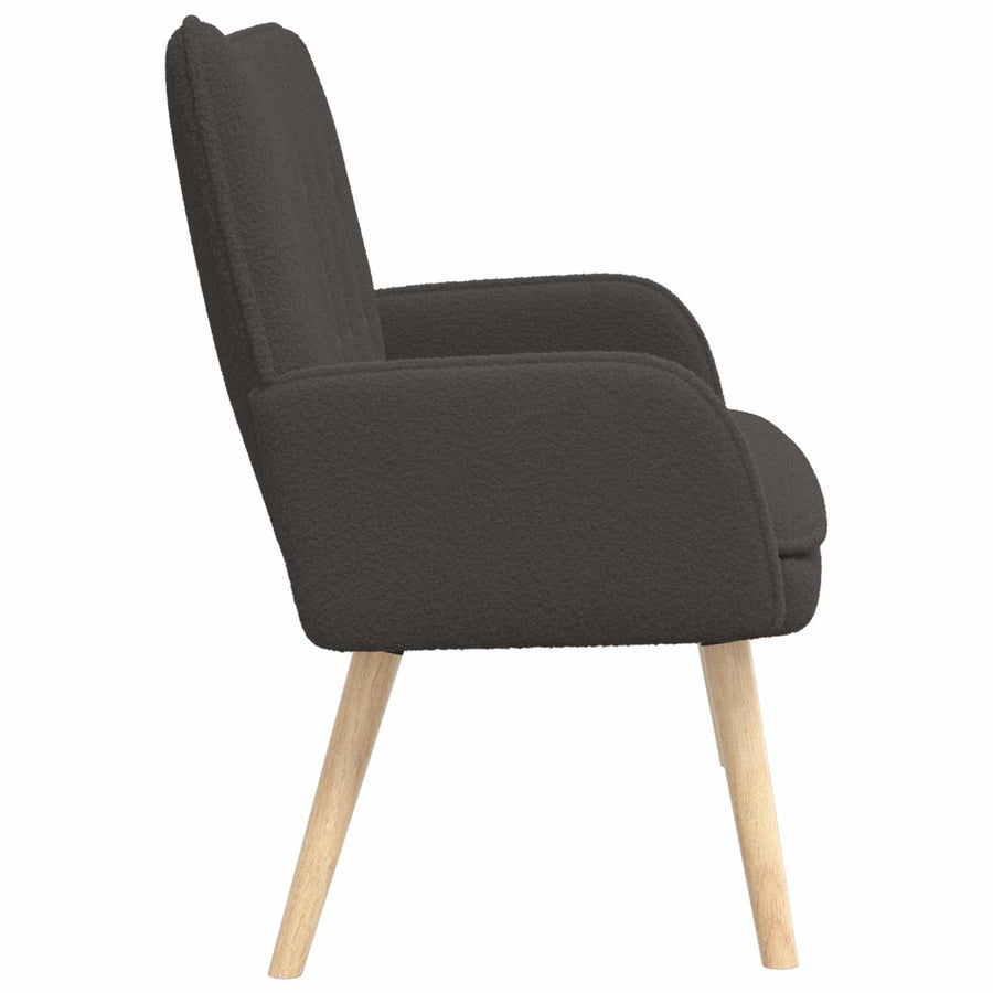 2-Zits Sofa Donkergrijs 115 x 61 x 87 cm Bouclé