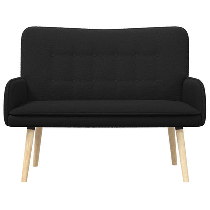 2-Zits Sofa Zwart 115 x 61 x 87 cm Bouclé