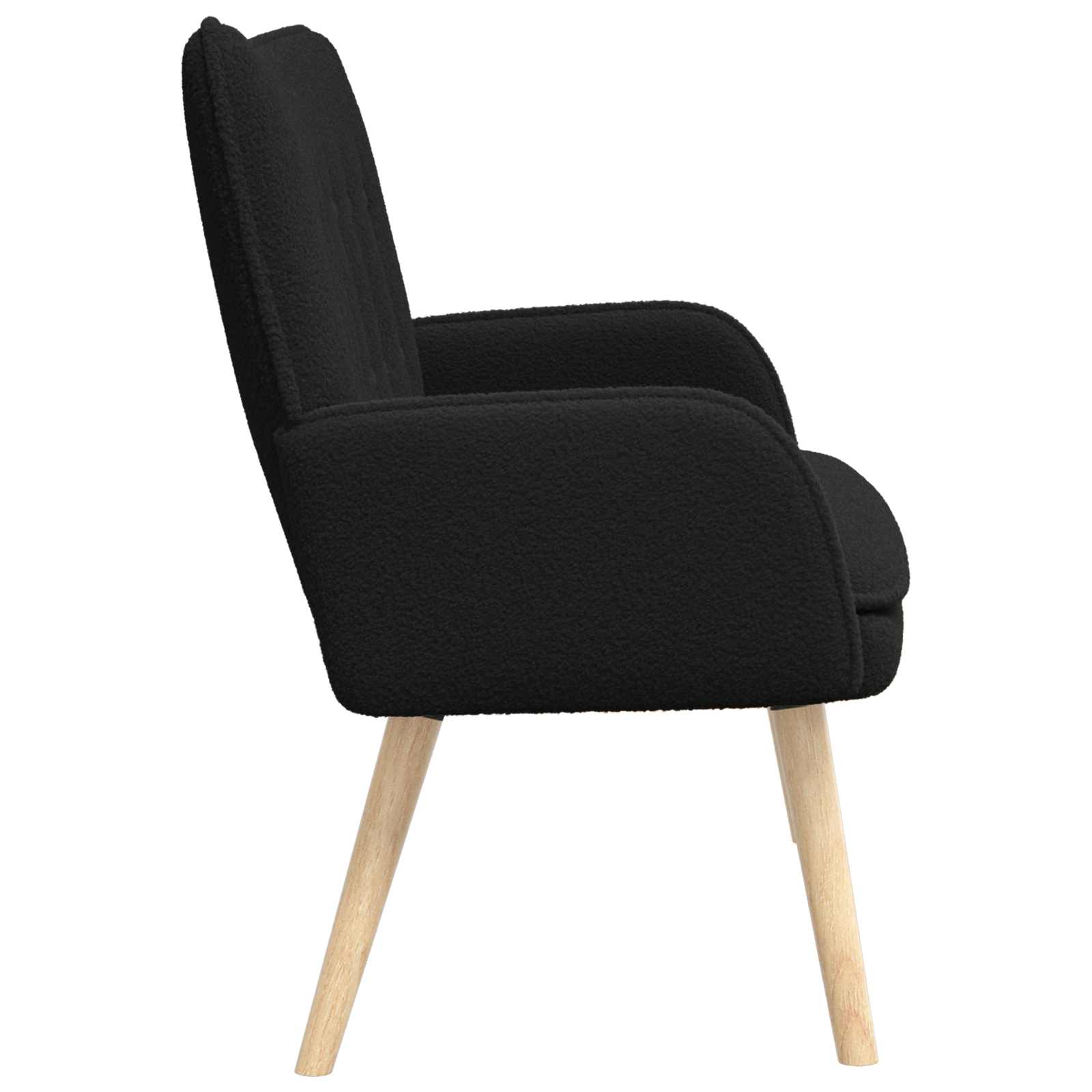 2-Zits Sofa Zwart 115 x 61 x 87 cm Bouclé