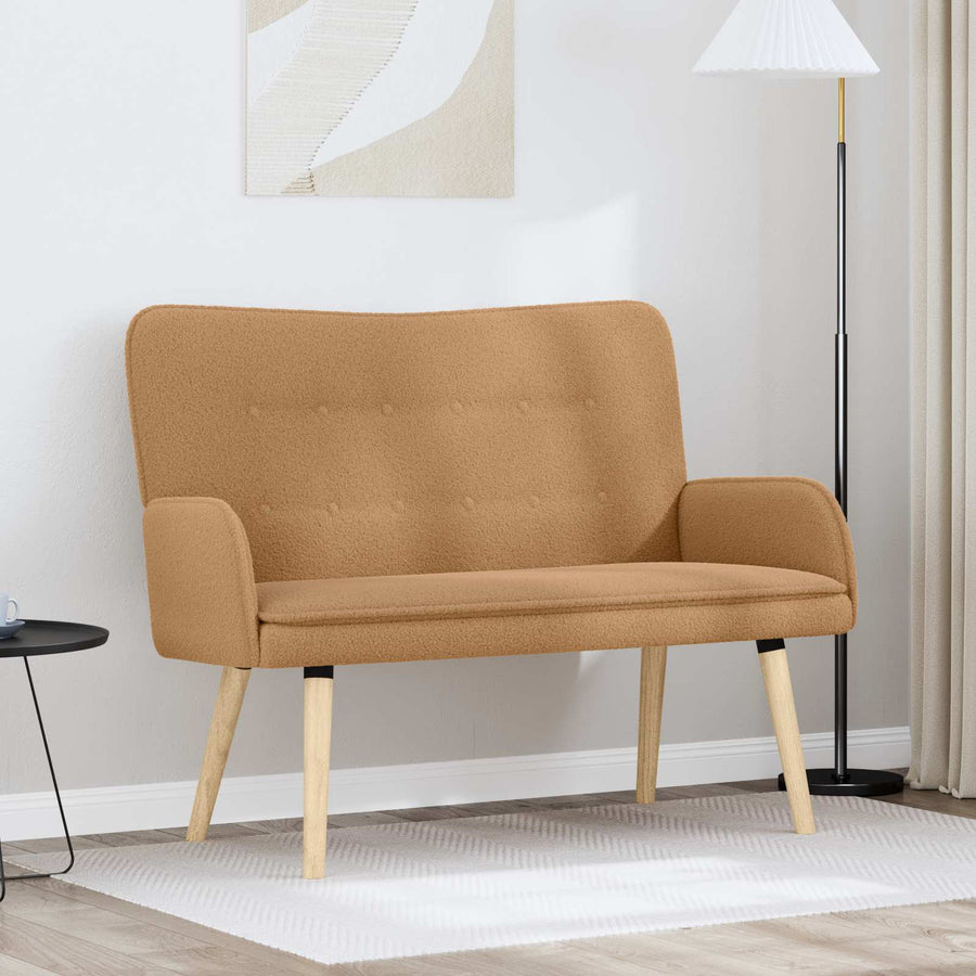 2-Zits Sofa Beige 115 x 61 x 87 cm Bouclé
