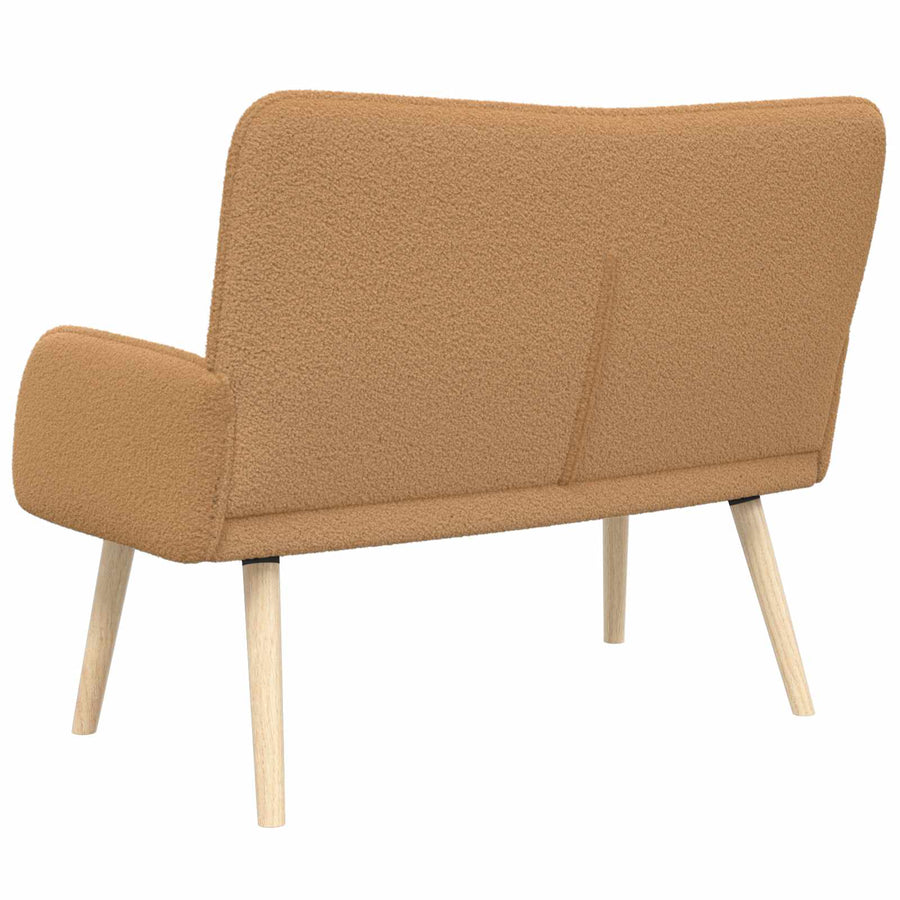 2-Zits Sofa Beige 115 x 61 x 87 cm Bouclé