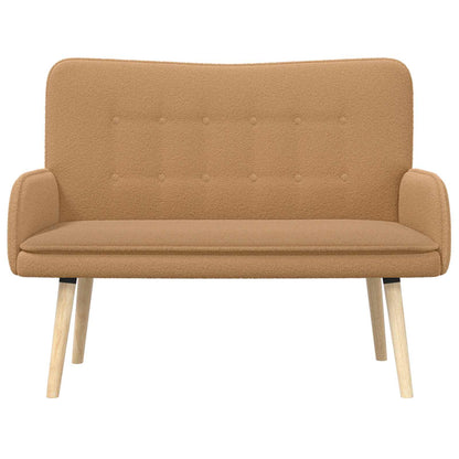 2-Zits Sofa Beige 115 x 61 x 87 cm Bouclé