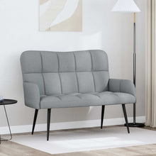 Twee Persoons Sofa Lichtgrijs 115 x 61 x 87 cm Stof