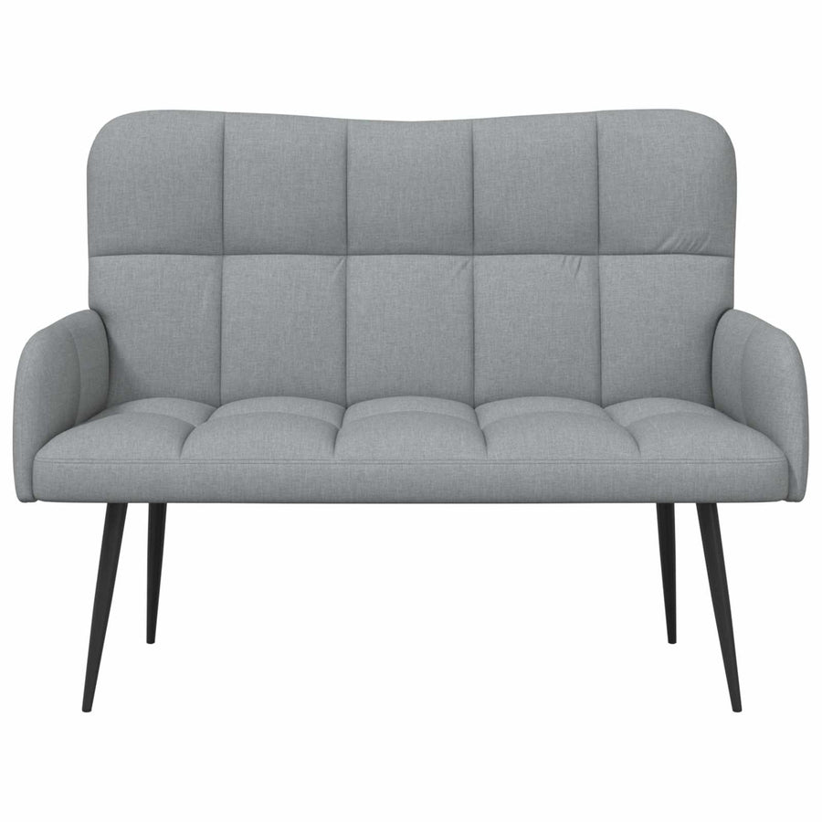 Twee Persoons Sofa Lichtgrijs 115 x 61 x 87 cm Stof