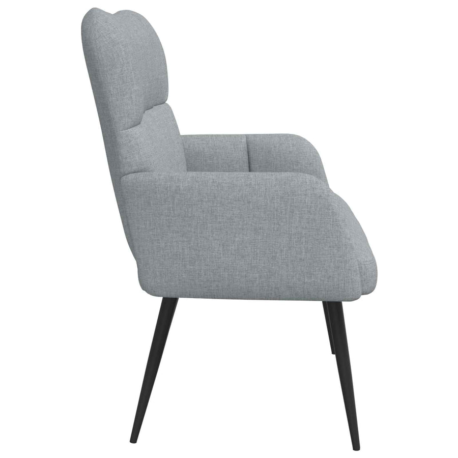 Twee Persoons Sofa Lichtgrijs 115 x 61 x 87 cm Stof