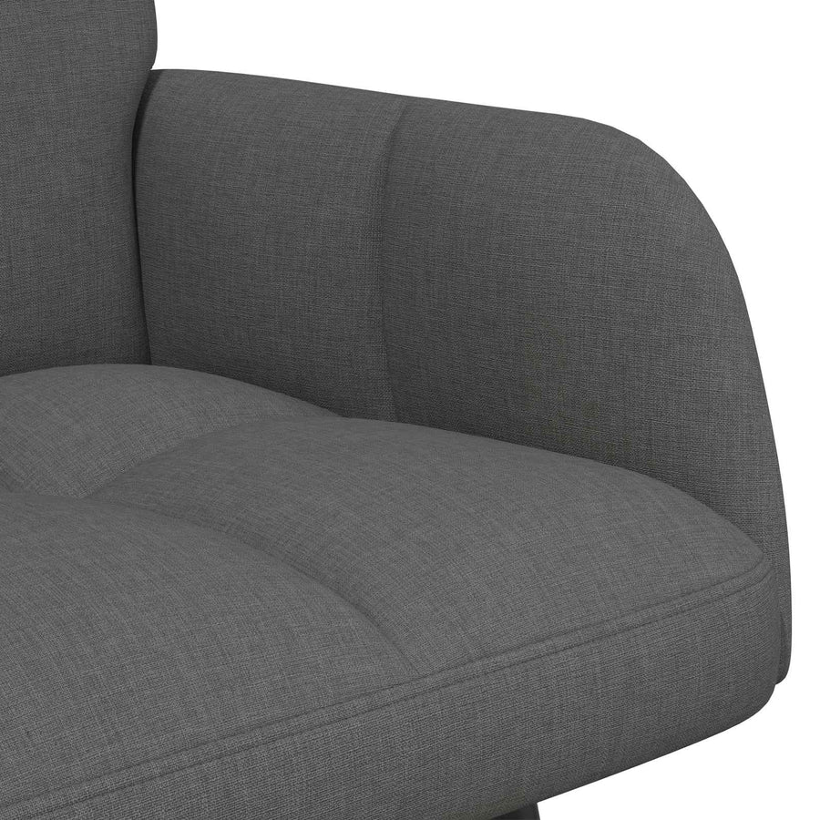 Twee Persoons Sofa Donkergrijs 115 x 61 x 87 cm Stof
