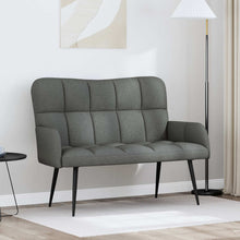 Twee Persoons Sofa Donkergrijs 115 x 61 x 87 cm Stof