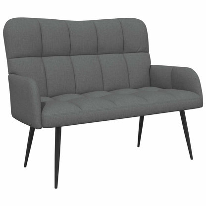 Twee Persoons Sofa Donkergrijs 115 x 61 x 87 cm Stof