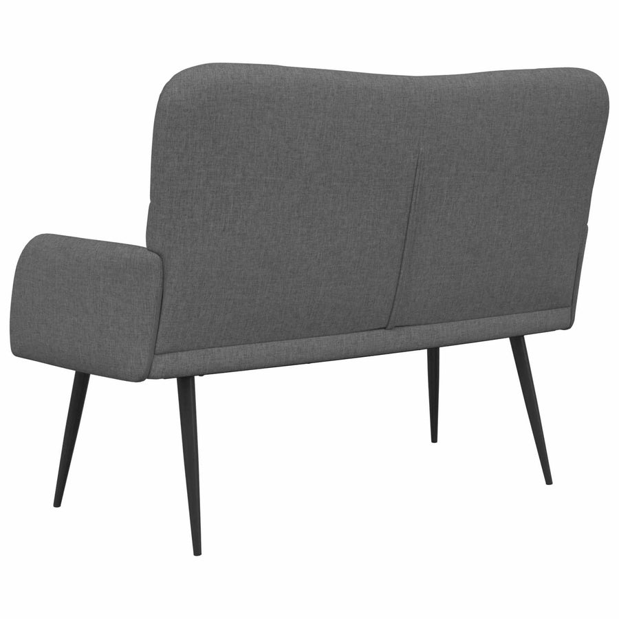 Twee Persoons Sofa Donkergrijs 115 x 61 x 87 cm Stof