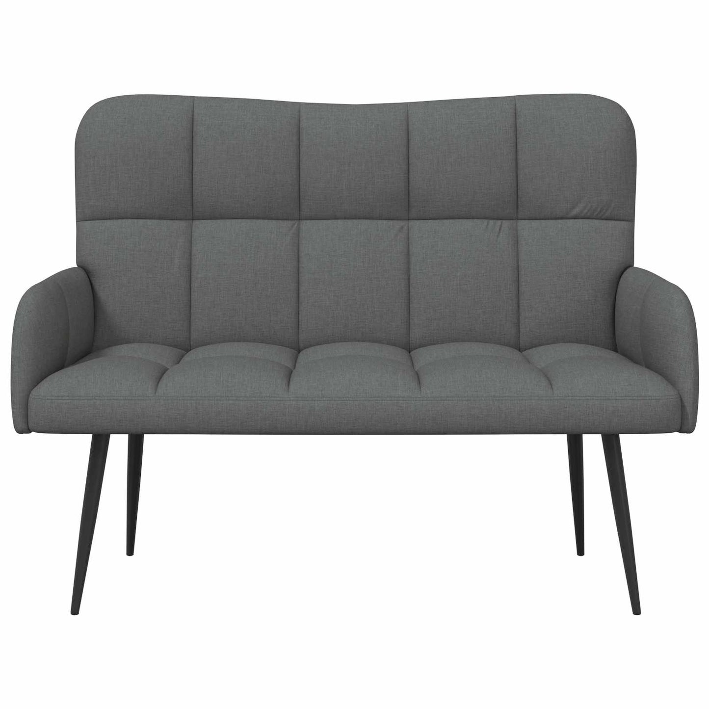 Twee Persoons Sofa Donkergrijs 115 x 61 x 87 cm Stof