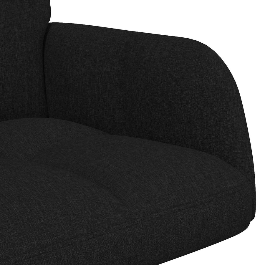 Twee Persoons Sofa Zwart 115 x 61 x 87 cm Stof