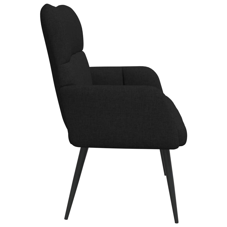 Twee Persoons Sofa Zwart 115 x 61 x 87 cm Stof