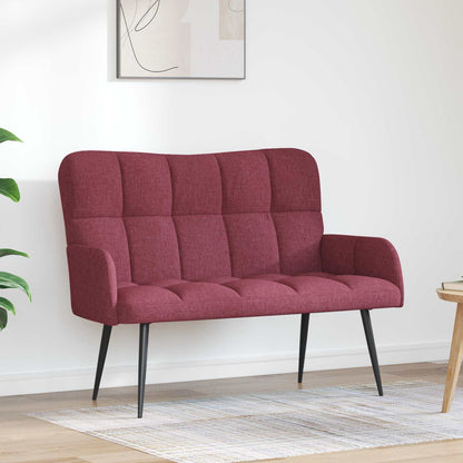 Twee Persoons Sofa Wijnrood 115 x 61 x 87 cm Stof