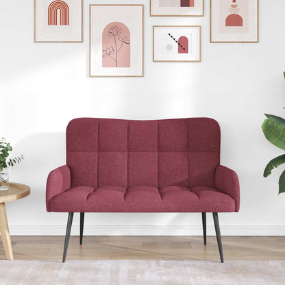 Twee Persoons Sofa Wijnrood 115 x 61 x 87 cm Stof