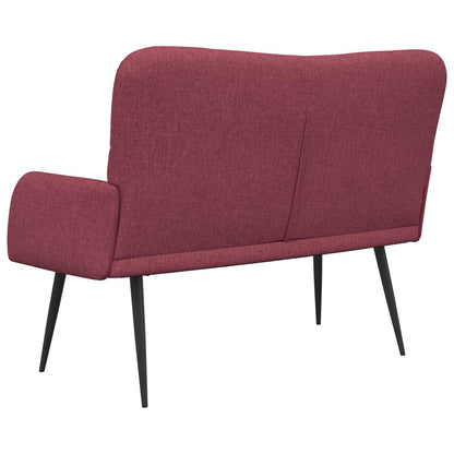 Twee Persoons Sofa Wijnrood 115 x 61 x 87 cm Stof