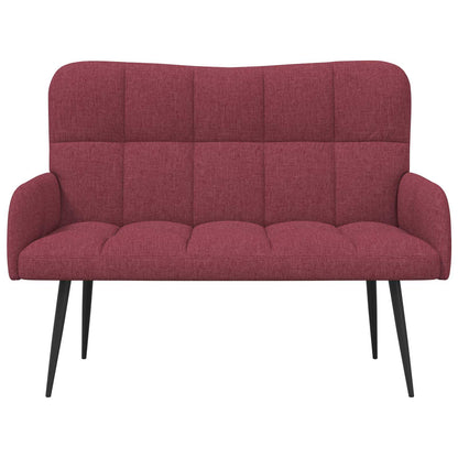 Twee Persoons Sofa Wijnrood 115 x 61 x 87 cm Stof