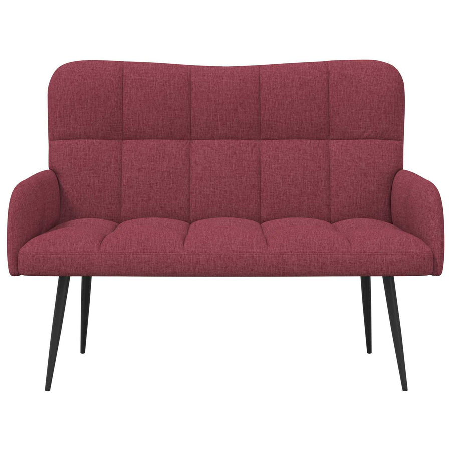 Twee Persoons Sofa Wijnrood 115 x 61 x 87 cm Stof