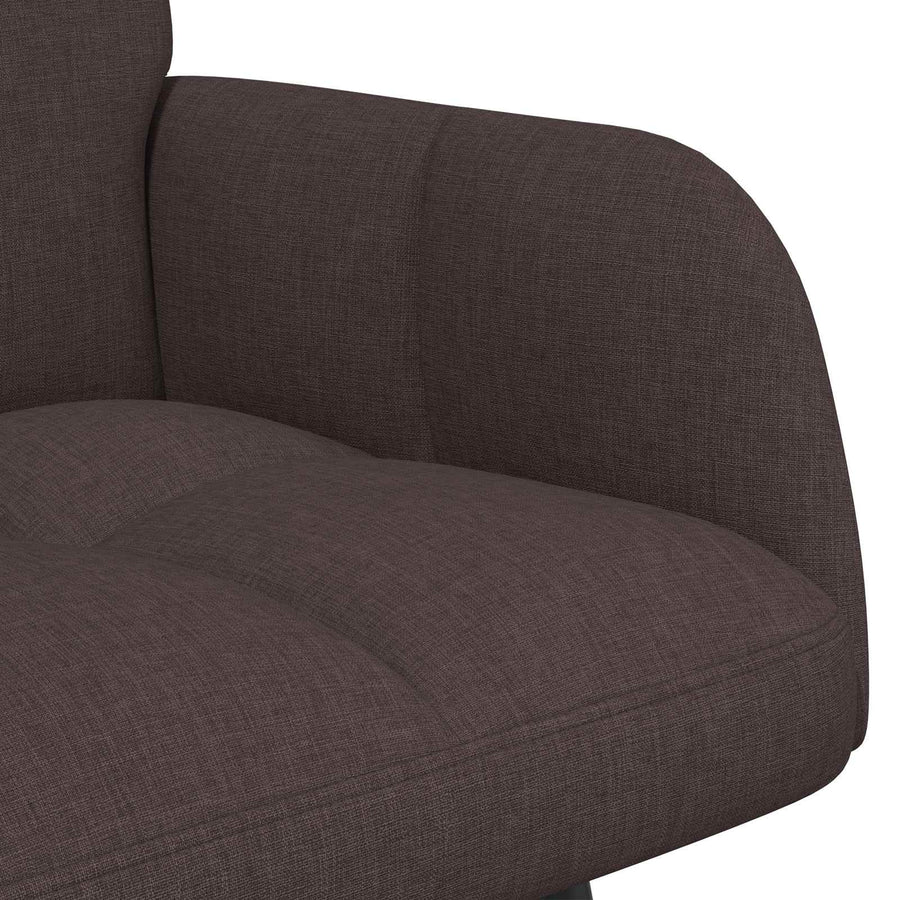 Twee Persoons Sofa Donkerbruin 115 x 61 x 87 cm Stof