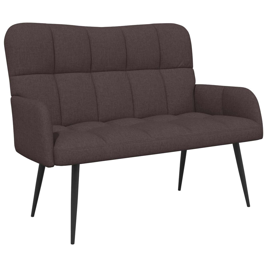 Twee Persoons Sofa Donkerbruin 115 x 61 x 87 cm Stof